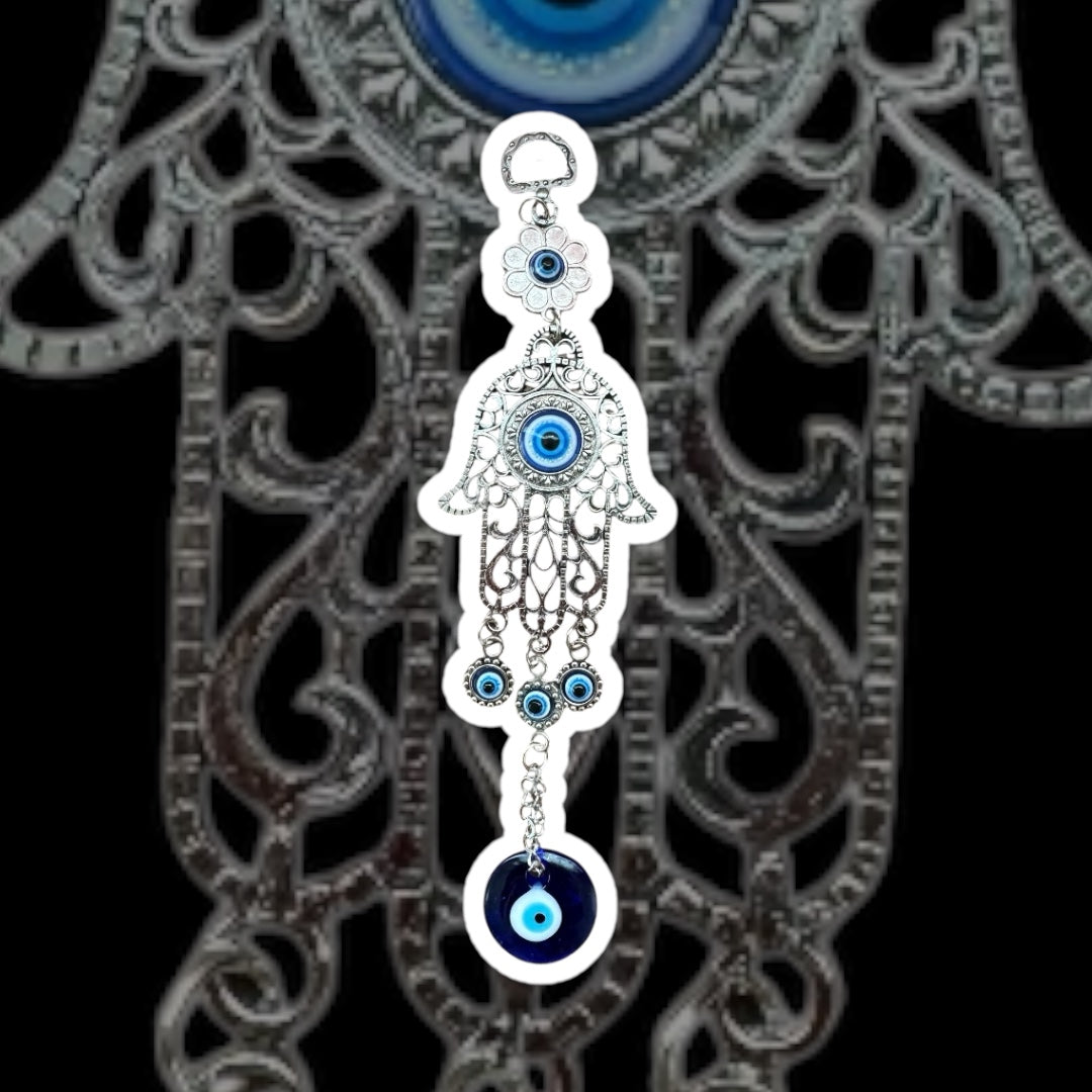 HAMSA 🪬 CON OJO TURCO 🧿 AZUL Y PODEROSO ! LO USO PARA FENG SHUI MENSUAL