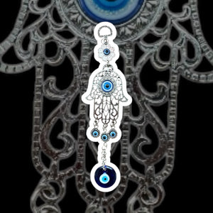 HAMSA 🪬 CON OJO TURCO 🧿 AZUL Y PODEROSO ! LO USO PARA FENG SHUI MENSUAL